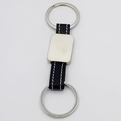 Double Ring Metal Keychain - simple